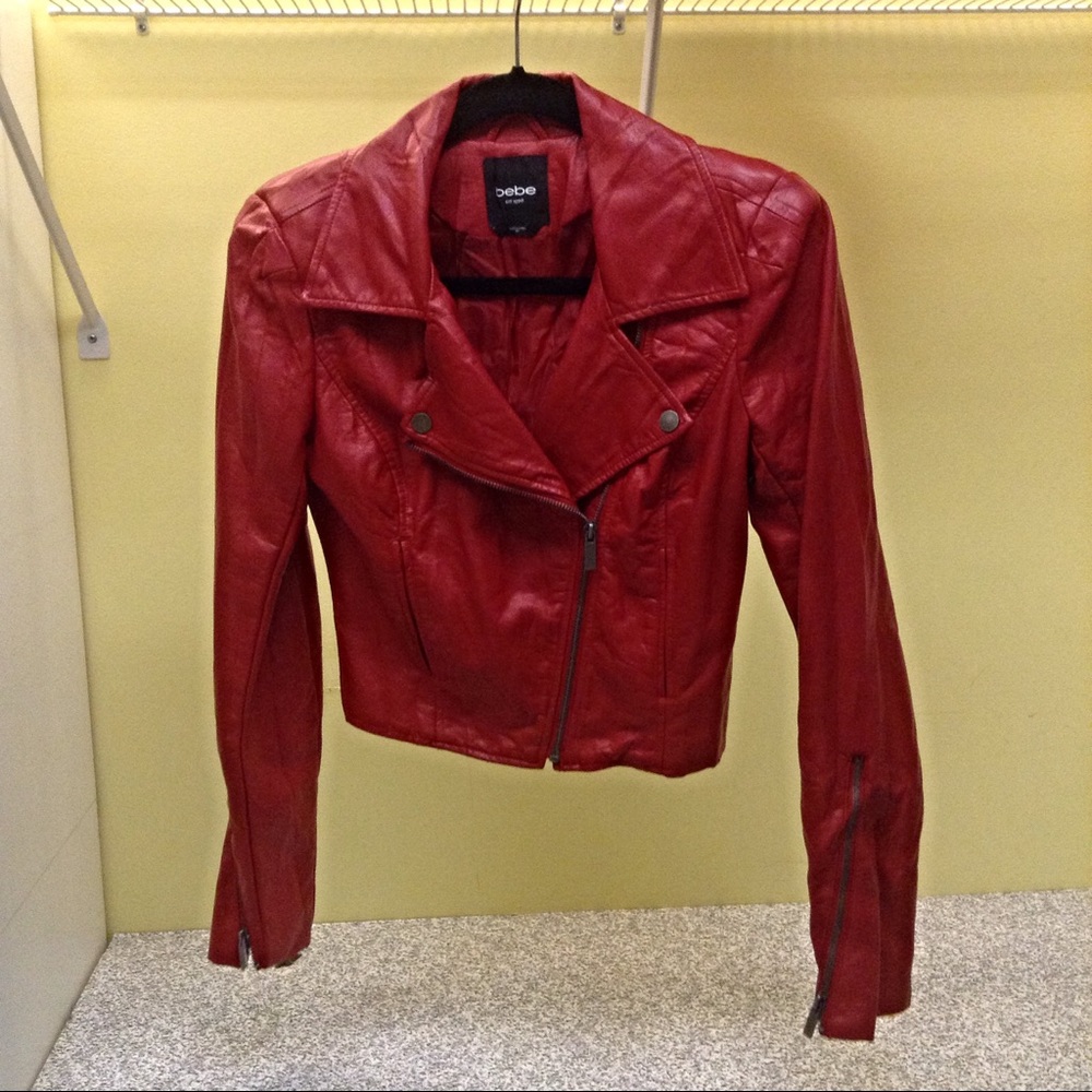 Bebe leather jacket